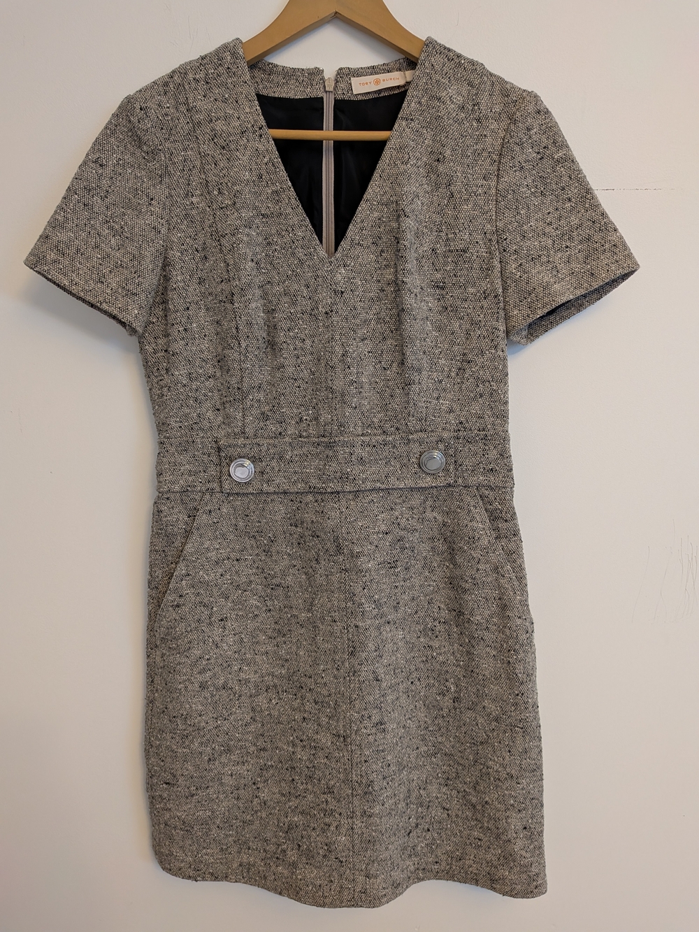 Tory Burch Grey Linen Dress